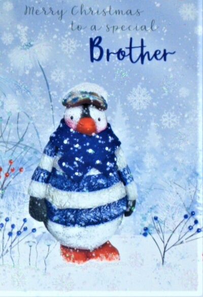 Brother Christmas Card - Penguin X3204-1