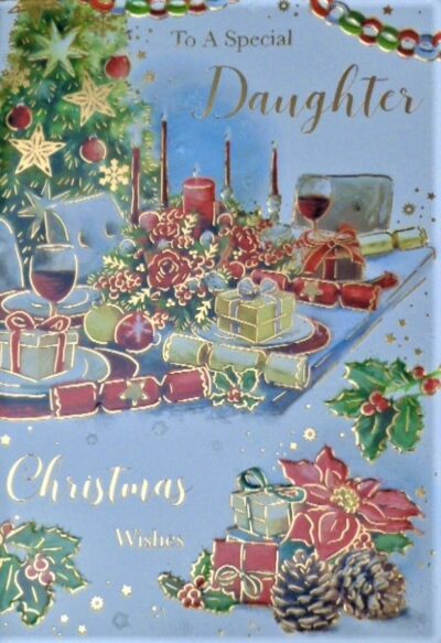 Daughter Christmas Card - Table Setting XGL5019A/06