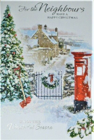 Neighbours Christmas Card - Gate XSE28381
