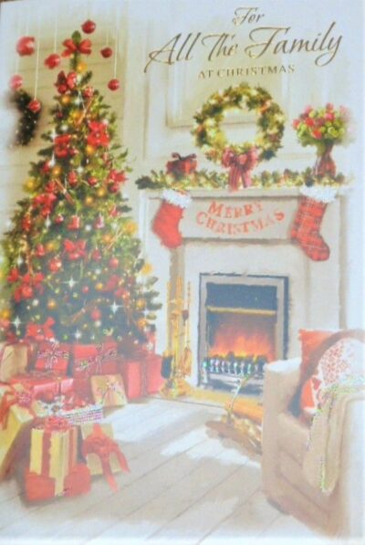For All The Family Christmas Card - Fireplace XSE29426FAMILY