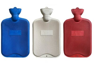 Life 2L Ribbed Rubber Hot Water Bottle - Assorted Colours 0180465