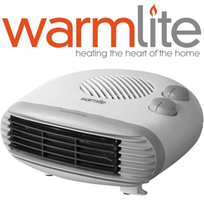 Warmlite 2000W Flat Fan Heater - White WL44004