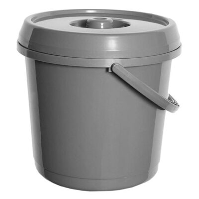 14L Bucket with Lid - Silver 7891460