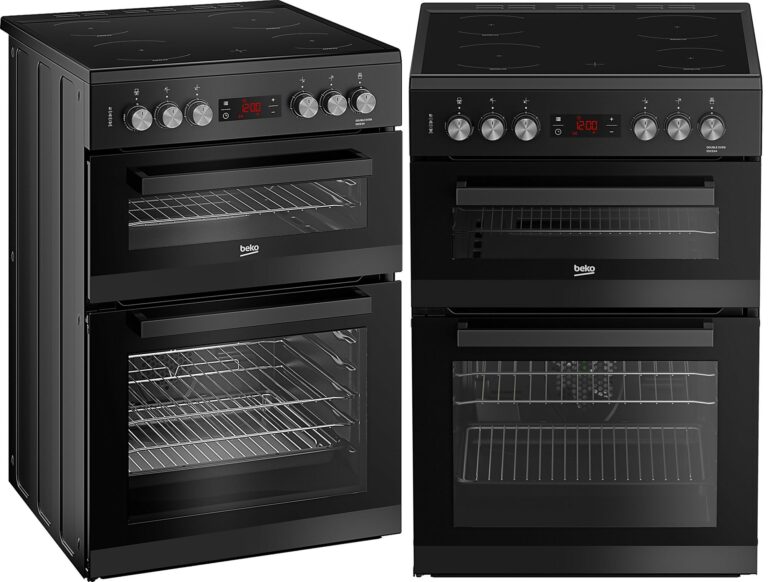 Beko 60cm Double Oven Electric Cooker EDC634K at Wades (Appliance sales and rentals Ramsey