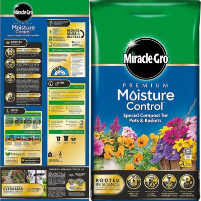 Miracle-Gro 10L Peat Free Compost - Moisture Control   2955860