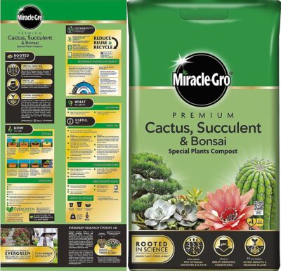 iracle-Gro 10L Peat Free Compost -  Cactus