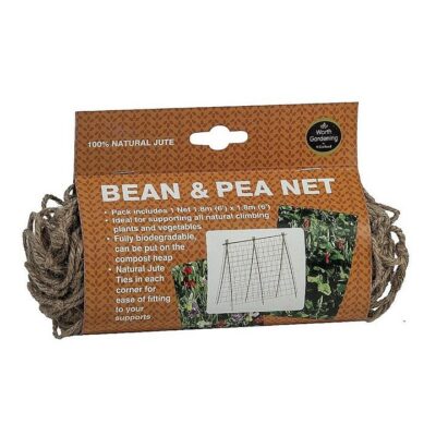 Worth Gardening 1.8 x 1.8m Bean & Pea Netting - Natural Jute  8120178