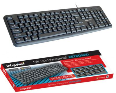 Infapower Wired Full Size Waterproof Keyboard X201