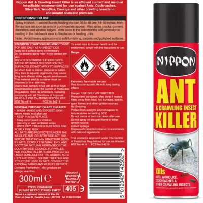 Nippon 300ml Ant and Insect Killer Aerosol 7740938