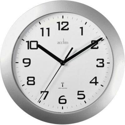 Acctim Peron Radio controlled Wall Clock - Silver  0021413