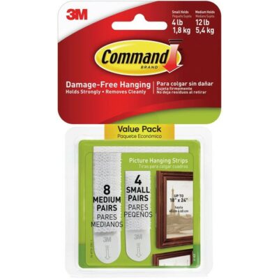3M Command Picture Hanging Strips Value Pack - Large and Small 172030