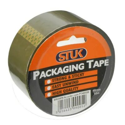 Stuk 48mm x 50M Packaging Tape - Brown 6860541