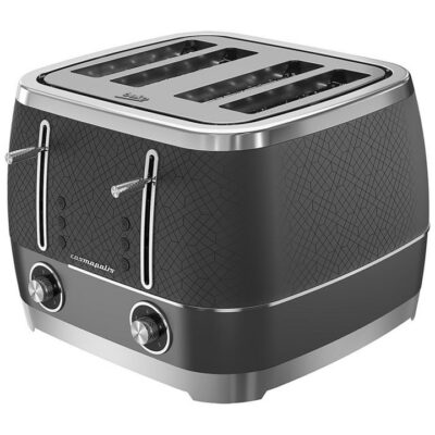 Beko 4 Slice Cosmopolis Toaster - Grey TAM8402G