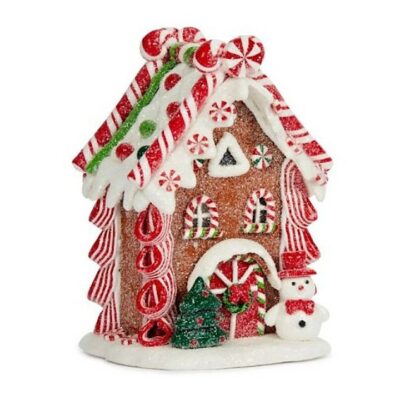 Three Kings Inlit LED Gingerbread Frosty Candy Cane Cottage  0541491