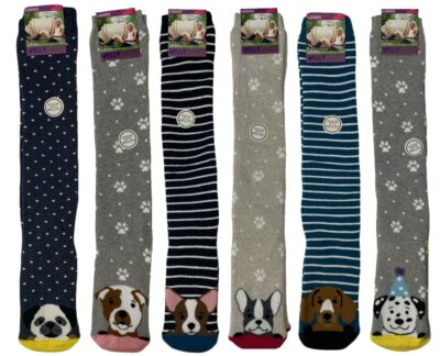 Otterdene Ladies Welly Boot Socks - Dog Designs  4661031
