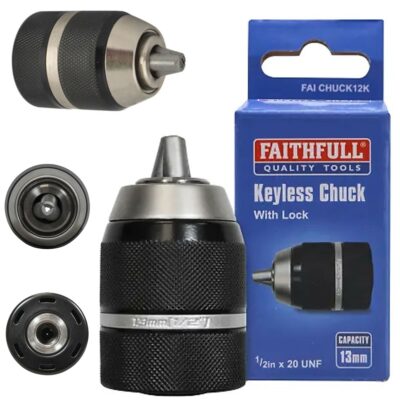 Faithfull Impact 13mm Capacity Keyless Chuck with Lock FAICHUCK12K