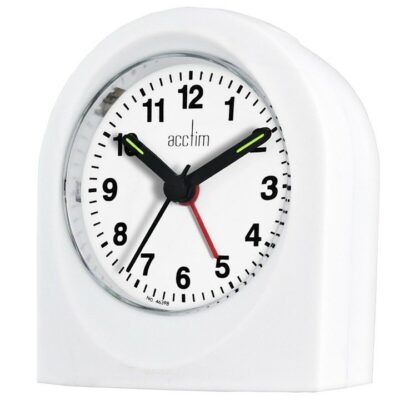 Acctim Palma Alarm Clock - White 0022181