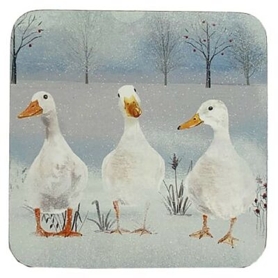 Home Living 6 Coasters - Winter Ducks 2653186
