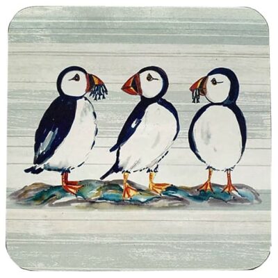 Home Living 6 Coasters - Puffins 2653390