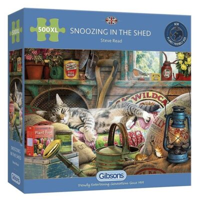 Gibsons 500 Piece Jigsaw Puzzle - Snoozing In The Shed Puzzle G3535