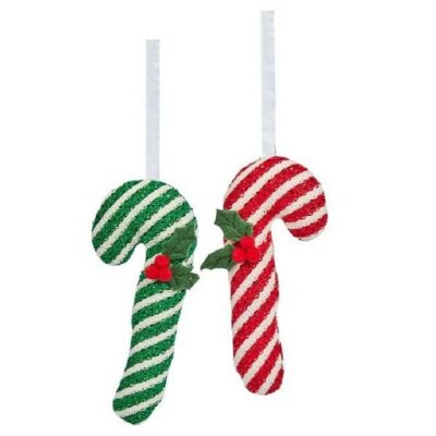 Three Kings Candy Cane Pendant - Red or Green 0541140