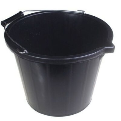 3 Gallon Builders Bucket - Black 1056-B3