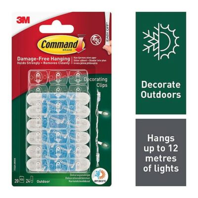 3M Command 20 Decorating Clips - Outdoor 17026H