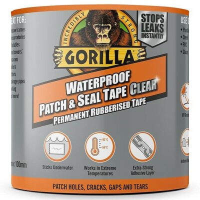 Gorilla 100mm x 2.4m Waterproof Patch and Seal Tape - Clear  5203