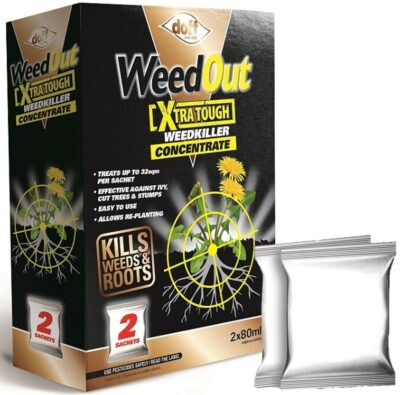 Doff Weedout Extra Tough Weedkiller Concentrate - 2 x 80ml Sachets  7245-1