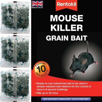 Rentokil Mouse Killer Grain - 10 x 10g Bait Sachets PSM22