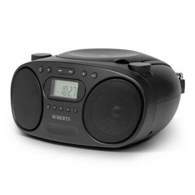Roberts Portable FM/AM Radio and CD Player - Black ZOOMBOXFMBK