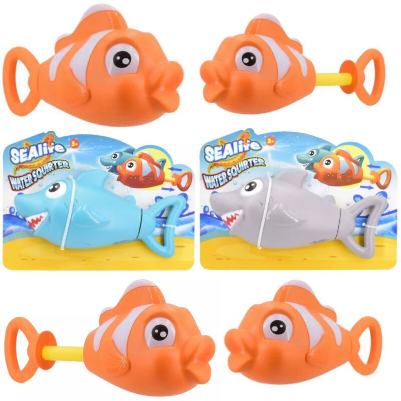 Kandy Sealife 18cm Water Squirter - Shark/Clown 3311157