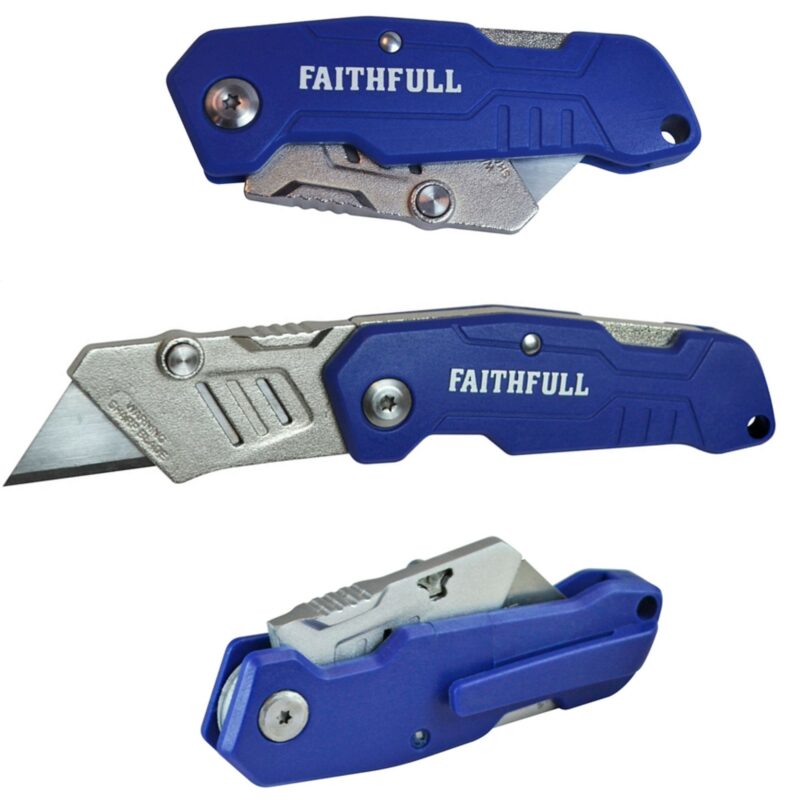 Faithfull Folding Lock Back Utility Knife   FAITKLBN