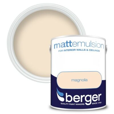 Berger 5L Matt Emulsion - Magnolia   0521407