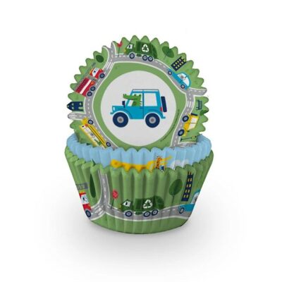 60 Transport Design Cupcake Cases - Koala and Croc 0254039