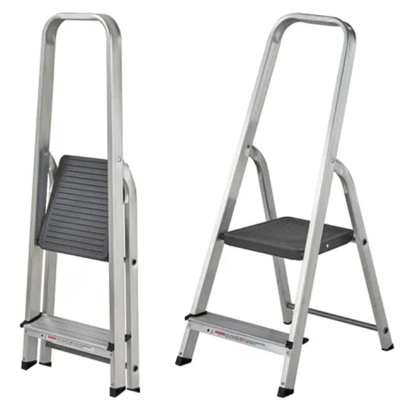 Abru High Handrail Aluminium Step Ladder - 2 Steps 0041068