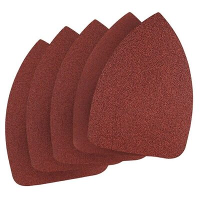 Faithfull 5 Mouse Hook and Loop Sander Sheets - Assorted Grades FAIAOMOUSEA