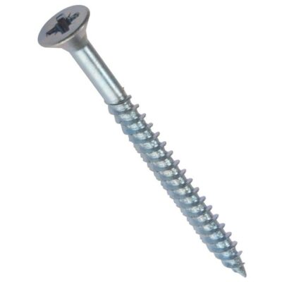 Forge Fix 1.1/4" x 4mm General Purpose Pozi Compatible CSK TT ZP Screws - Box of 200 FORCSK1148Z