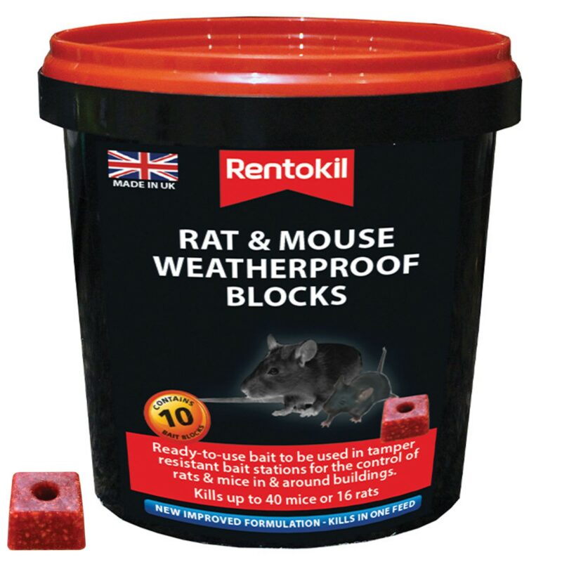 Rentokil Rat and Mouse Weatherproof Bait Blocks PSMR42