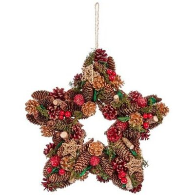 Three Kings 35cm Christmas Wreath - Star 0541245