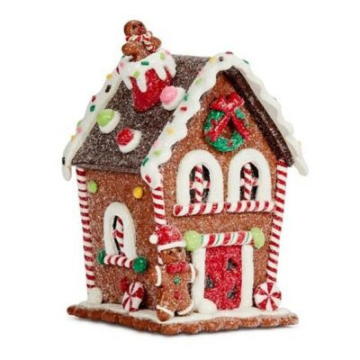 Three Kings Inlit LED Gingerbread Cottage - Candy     0541795