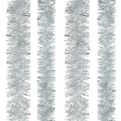 Festive 2m x 10cm Chunky Cut Tinsel - Silver    2110720