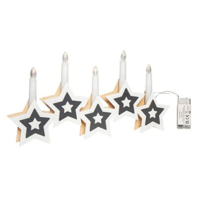 Festive 38cm Battery Operated Candlebridge - Star  2112025