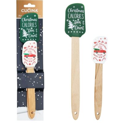 Cucina 2 Piece Silicone Spatula Xmas Set 4482739