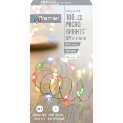 Premier 100 LED Micro Brights - Multi Coloured 5186435 (LB151210M)