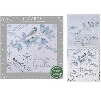 RSW 10 Christmas Cards - Winter Bird 5772313