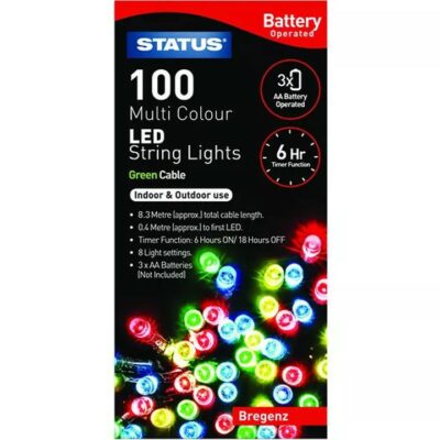 Status 100 LED String Lights - Multi Coloured 6773632 (BREGENZ)