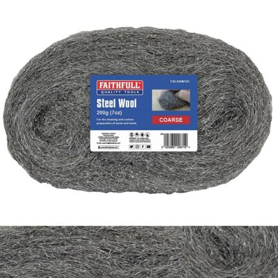 Faithfull 200g Steel Wool - Coarse FAIASW12C