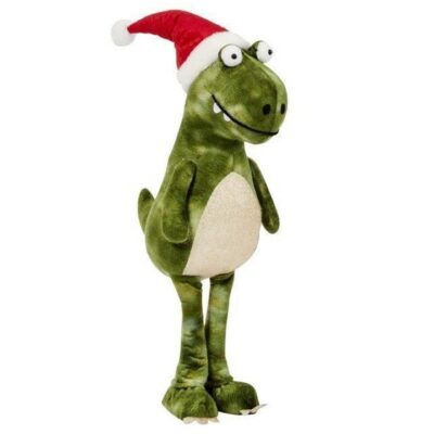 Three Kings 70cm Festive Plush Standing Dino - Green  0541638