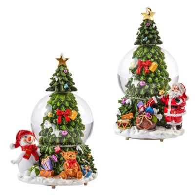 Three Kings Musicical LED Tree Snow Sphere - Snowman or Santa  0541968